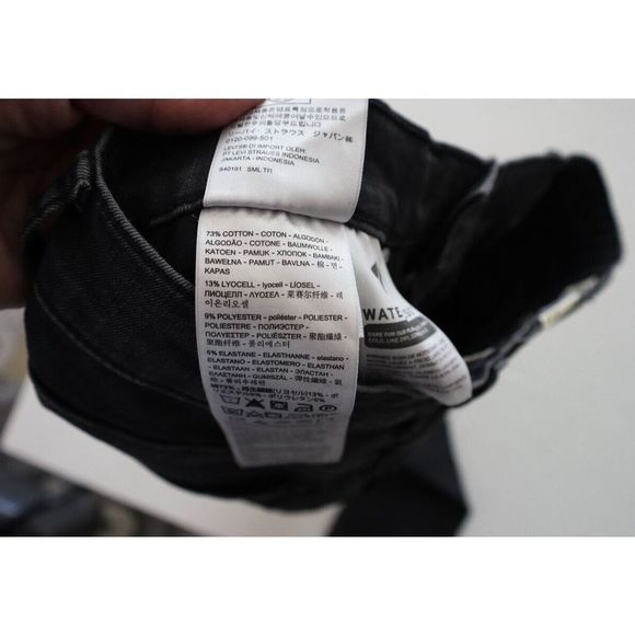 Levi's 720 Women's Sz 31 Black Mile High-Rise Super Skinny Jeans - Picture 6 of 7